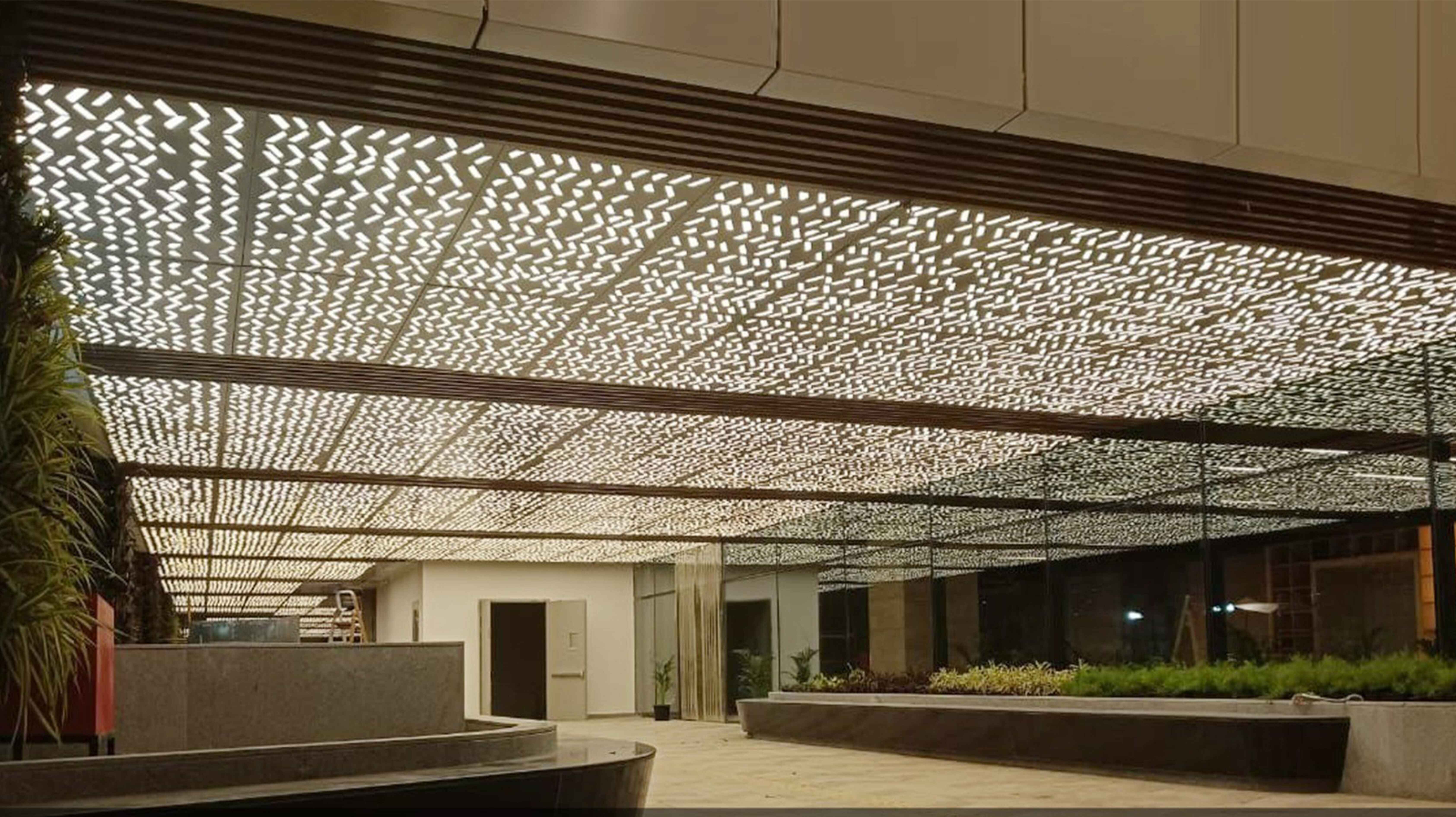 Metal Perforated illuminated ceiling